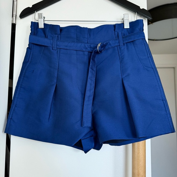 3.1 Phillip Lim Brand New High Waist Satin Shorts. Navy/Blue Color. 0 Size - Picture 10 of 13